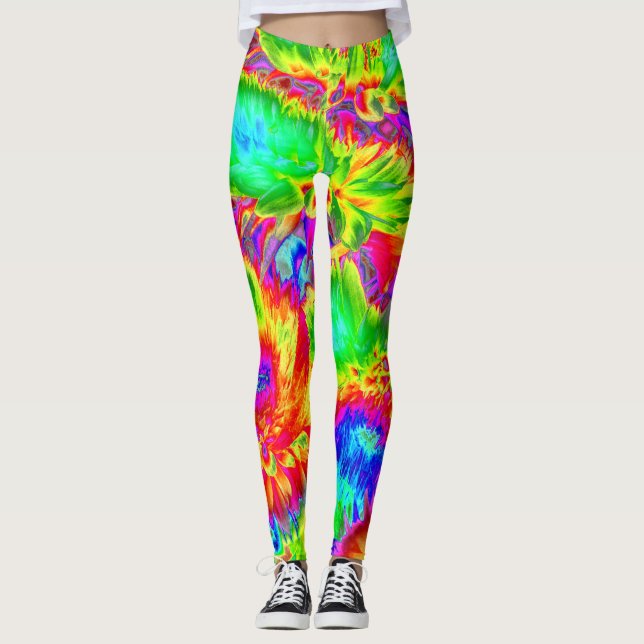 Psykiska blommor 2 leggings (Framsida)