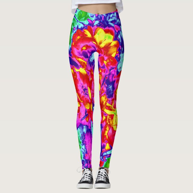 Psykiska blommor 5 leggings (Framsida)