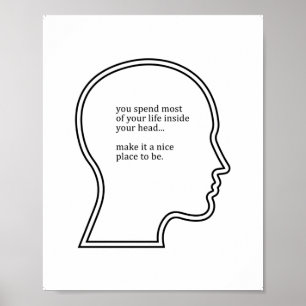 Psykiska hälsocitat, Office Wall Décor Poster