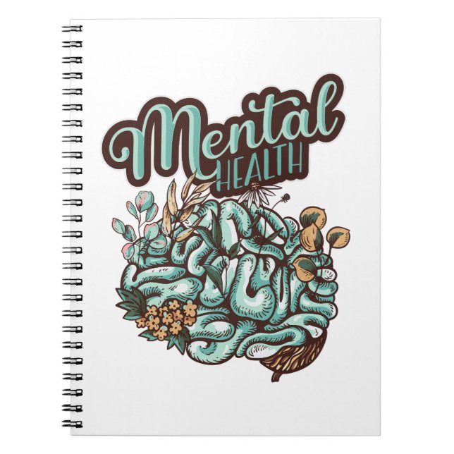 Psykiska hälsofrågor Blommor - Speciella gåvor Anteckningsbok (Framsidan)