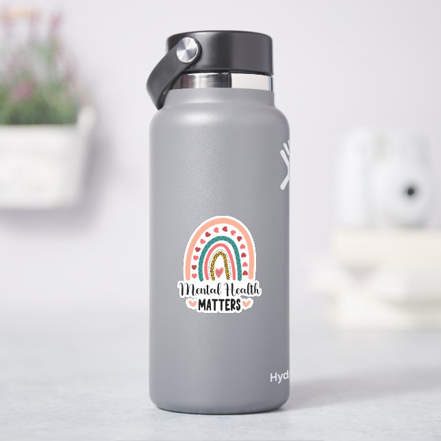 Psykiska hälsofrågor klistermärken (HydroFlask)