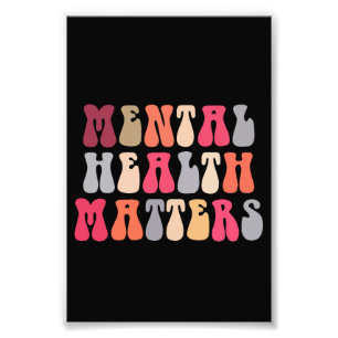 Psykiska hälsofrågor Kvinnor terapeutisk autism Fototryck