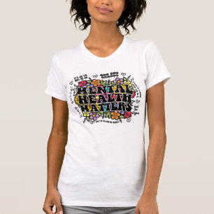 Psykiska hälsofrågor, Retro-Blommigt-offert, posit T Shirt