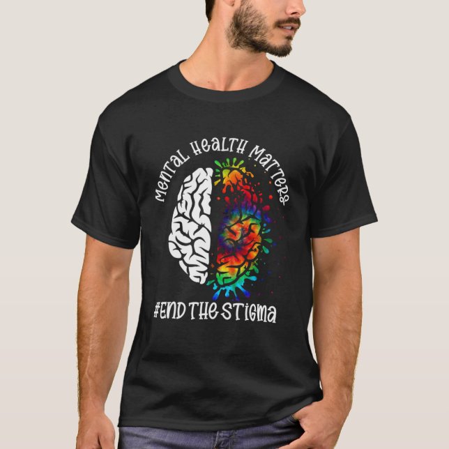 Psykiska hälsofrågor sätter stopp för det allmänna t shirt (Framsida)