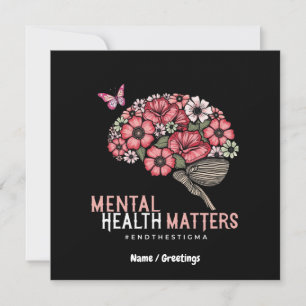 Psykiska hälsofrågor Stigma, ökad medvetenhet Inbjudningar