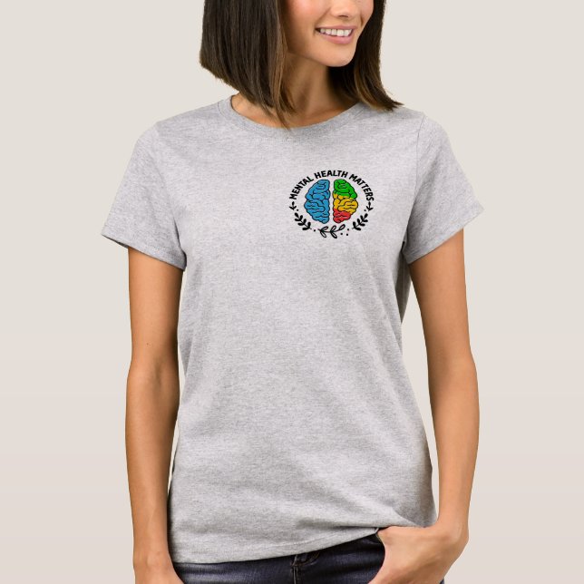 Psykiska hälsofrågor t shirt (Framsida)