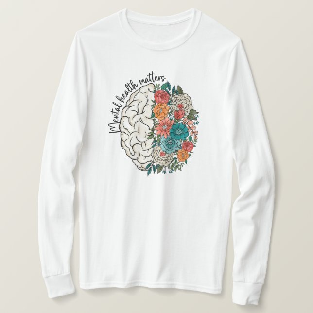 Psykiska hälsofrågor t shirt (Design framsida)