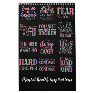 Psykiska hälsoinspirationer kalender