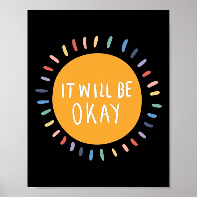 Psykiska hälsoproblem är inspirerande poster (Framsidan)