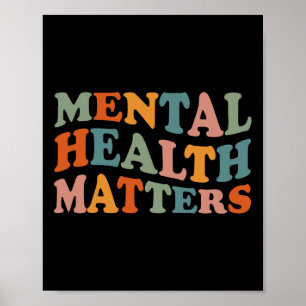 Psykiska hälsoproblem Barn som är medvetna om hjär Poster