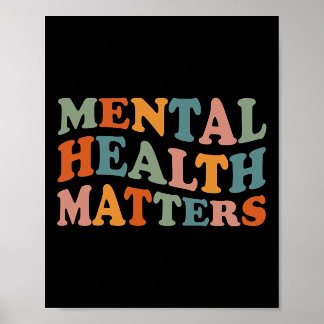 Psykiska hälsoproblem Barn som är medvetna om hjär Poster (Framsidan)