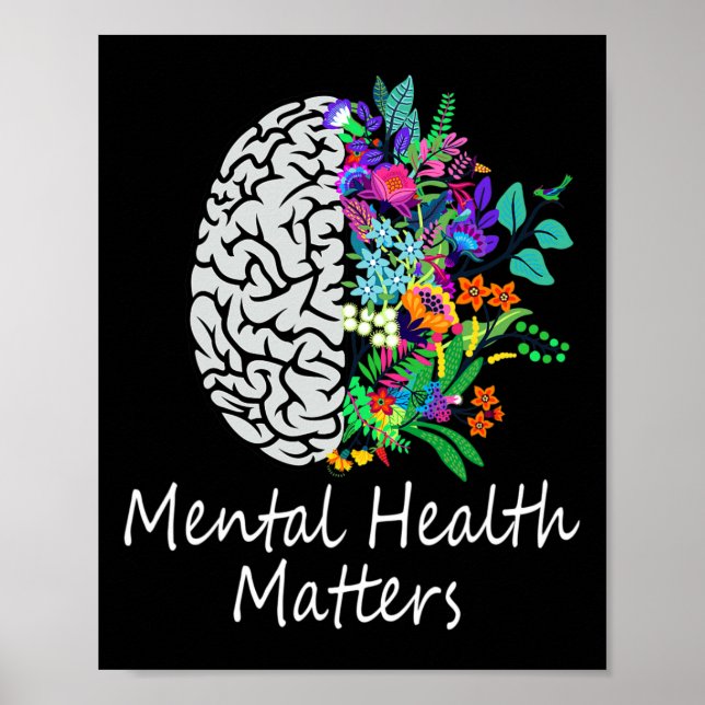 Psykiska hälsoproblem Brain Sjukdom Psykisk hälsa Poster (Framsidan)