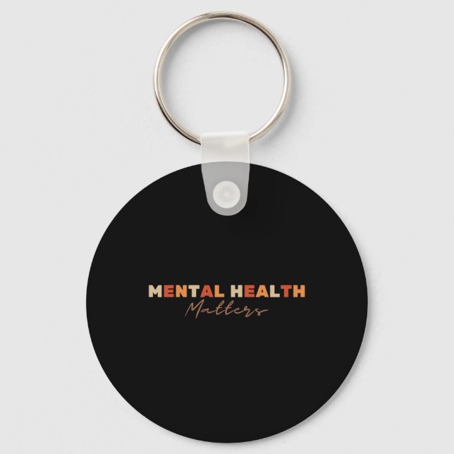 Psykiska hälsoproblem Depression Suicide Awarenes Nyckelring (Framsida)