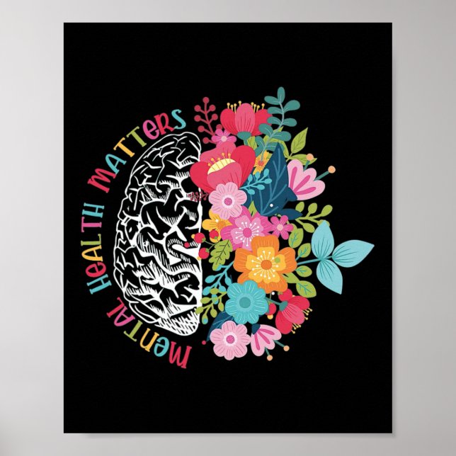 Psykiska hälsoproblem inspiration poster (Framsidan)