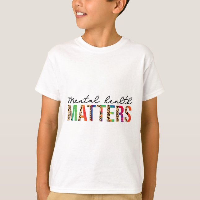 Psykiska hälsoproblem Människobin Sjukdom Awarene T Shirt (Framsida)