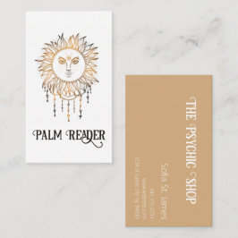 Psykiska Handflatan-läsare av Tarot Card-läsare Visitkort