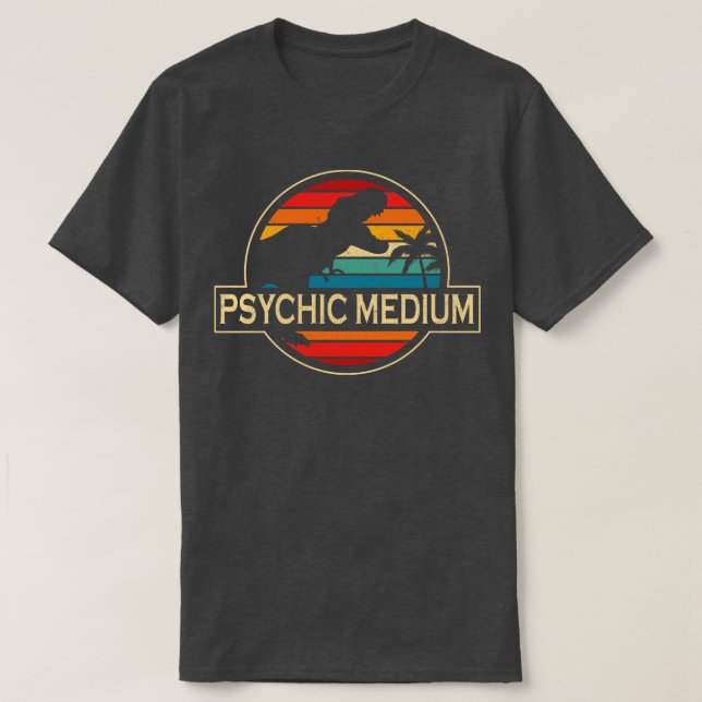 Psykiska medel-dinosaur t shirt (Design framsida)