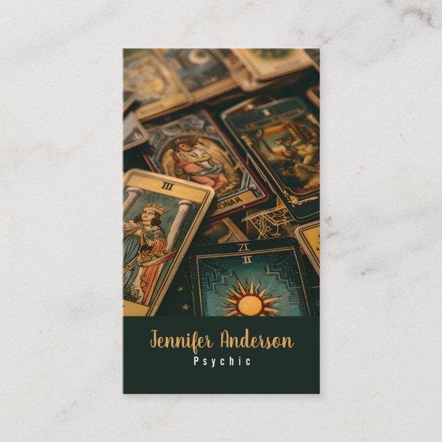 Psykiska medelstora Affärskort Visitkort (Framsida)