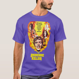 Psykiska mördaren Retro Cult Classic Horror Fläkt T Shirt