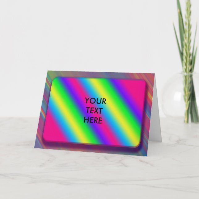 Psykiska neon-gradient tom inbjudan (Framsida)