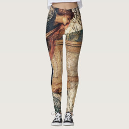 Psykiska och psykiska preRaphaelite målning Kvinno Leggings