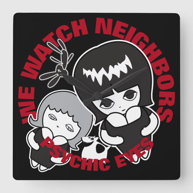 Psykiska Öga Premium Live Fyrkantig Klocka (Framsida)