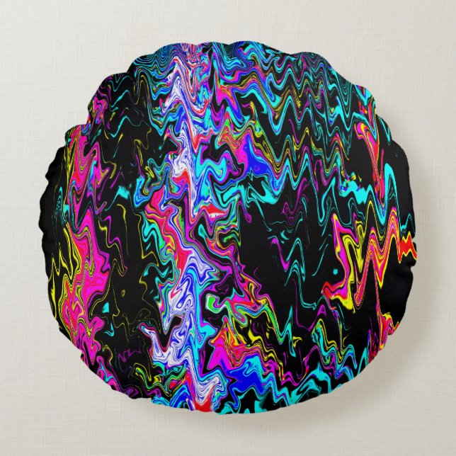 Psykiska ögonblick.. rund kudde (Framsidan)