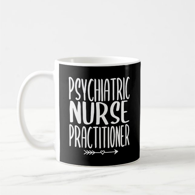 Psykiska sjuksköterskor PMHNP Sjuksköterska Kaffemugg (Vänster)