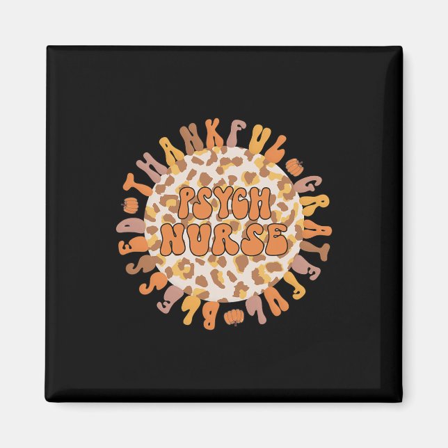 Psykiska sjuksköterskor Psykiatriska Thanksgivinga Magnet (Framsidan)