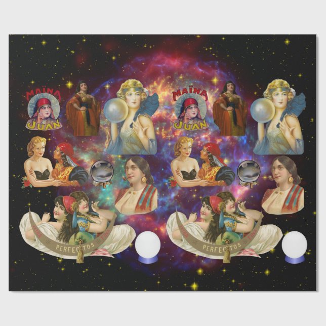 Psykiska Vintagar Presentpapper (Platt)