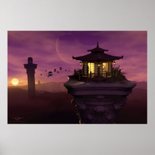 Psykiska Watchtowers av J. Matthew Rota Poster