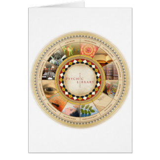 Psykiskt bibliotek hälsningskort