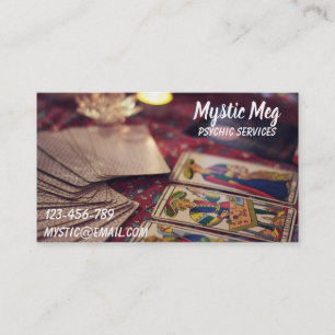 Psykiskt tarot, ny ålder för förmögenhetkassö visitkort