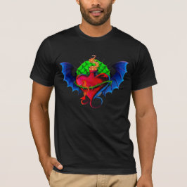 Psyko-Daizie Dragon Wing Heart Herr t-shirt