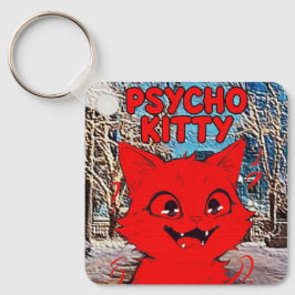PSYKO KATT NYCKELRING