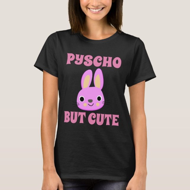 PSYKO MEN SÖT KANIN T-Shirts (Framsida)