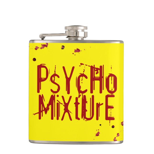 Psyko Mix Tur Vinyl Omslagen Flask Fickplunta (Framsidan)