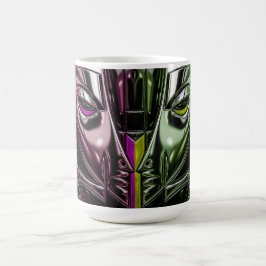 Psykochromiska Ansikten Kaffemugg