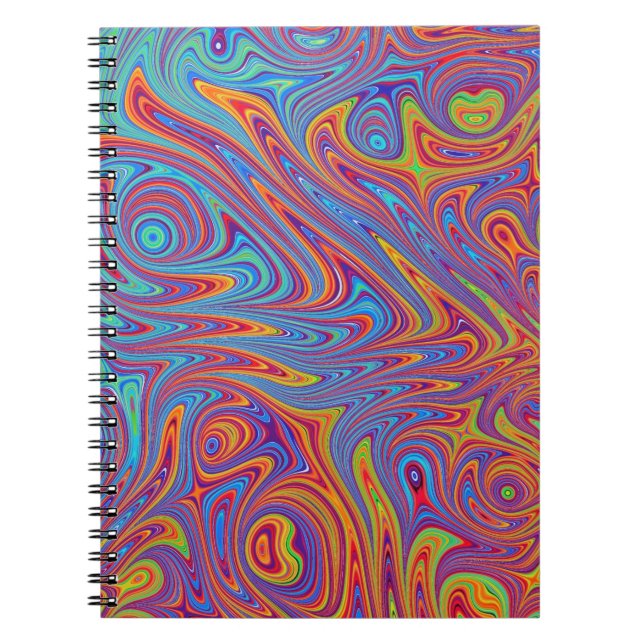 psykodelic struktur anteckningsbok (Framsidan)