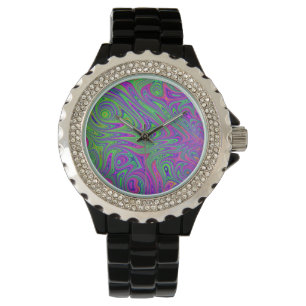 psykodelic struktur armbandsur