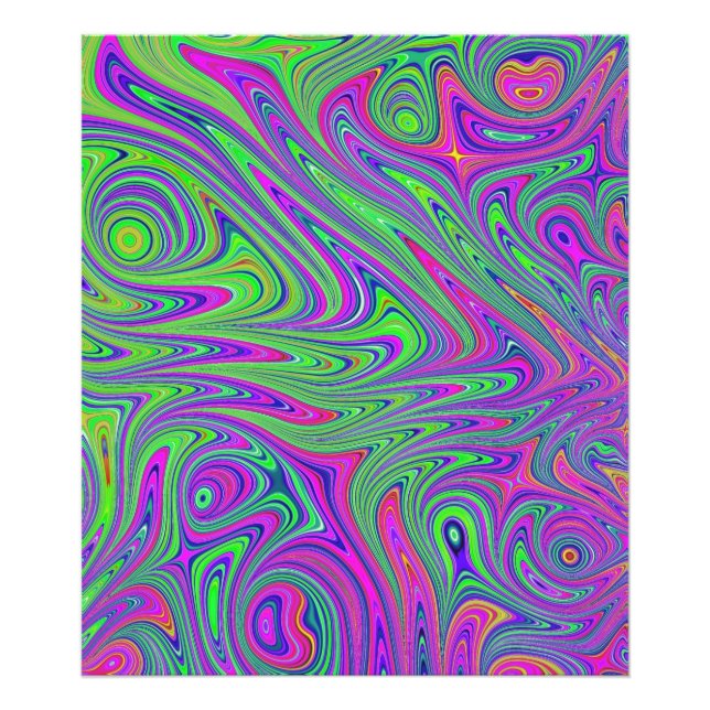 psykodelic struktur fototryck (Framsidan)