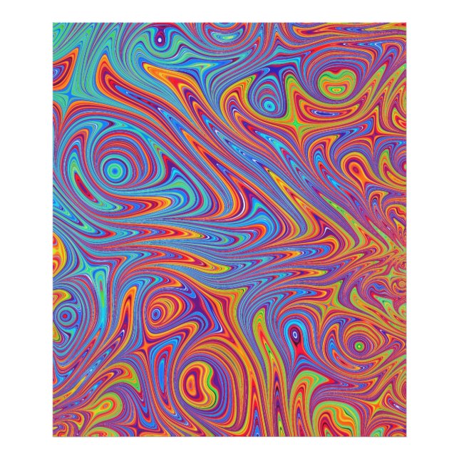 psykodelic struktur fototryck (Framsidan)