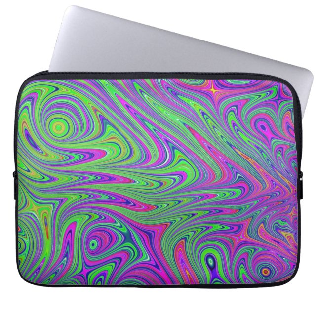 psykodelic struktur laptop fodral (Framsidan)