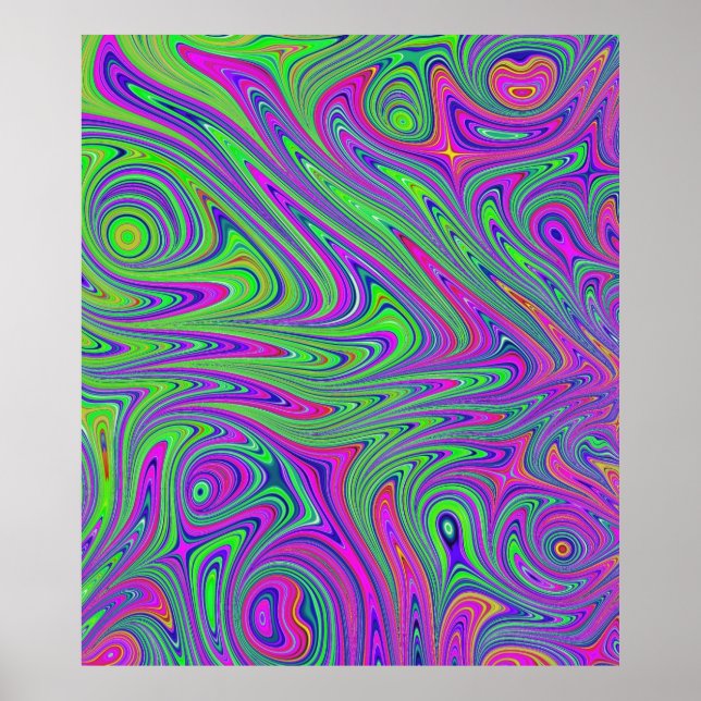 psykodelic struktur poster (Framsidan)