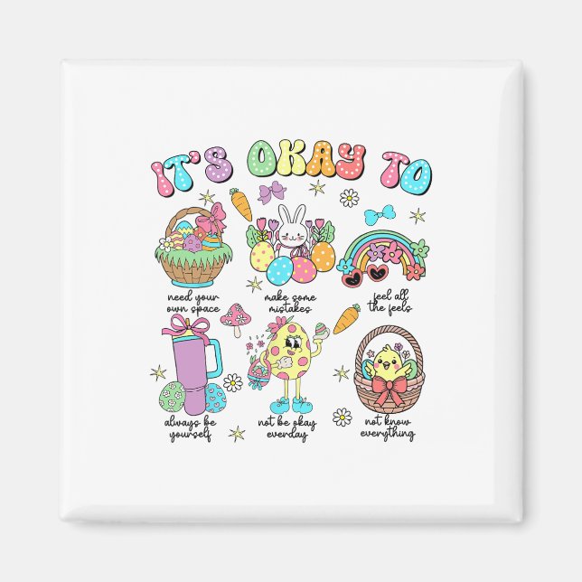Psykolog Bunny påskdag  Magnet (Framsidan)