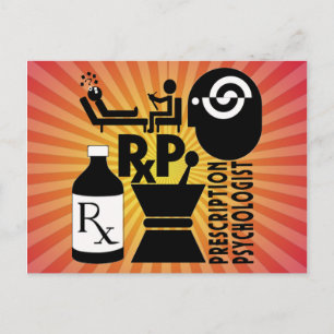 Psykolog för RxP LOGOTYPrecept Vykort