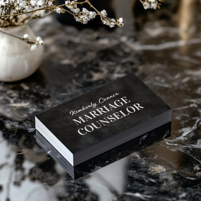 Psykolog Giftermål-rådgivaren Smooth Päls Struktur Visitkort (Perfect for business)