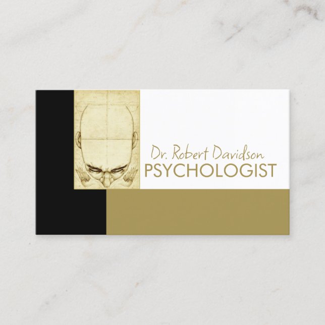 Psykolog Human Mind Doktor Medical Card Visitkort (Framsida)