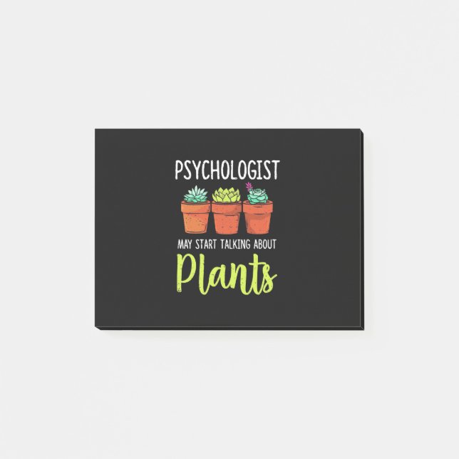 Psykolog kan börja prata om växter post-it block (Framsida)