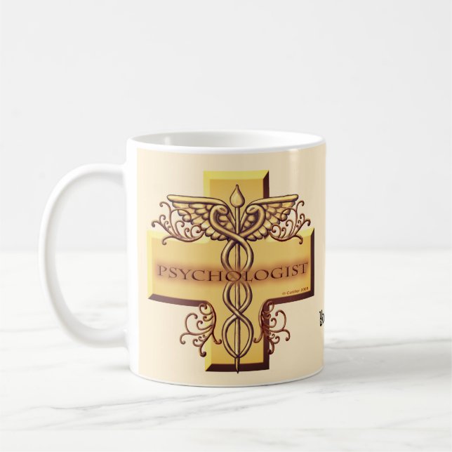 Psykolog Kor Caduceus Kaffemugg (Vänster)